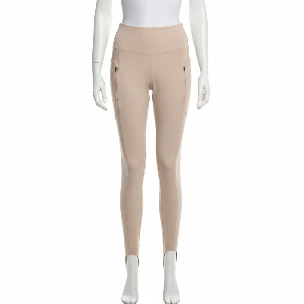 CALIA Power Sculpt Stirrup Legging S Full Length BodySmooth Nude Tan Yoga Ballet